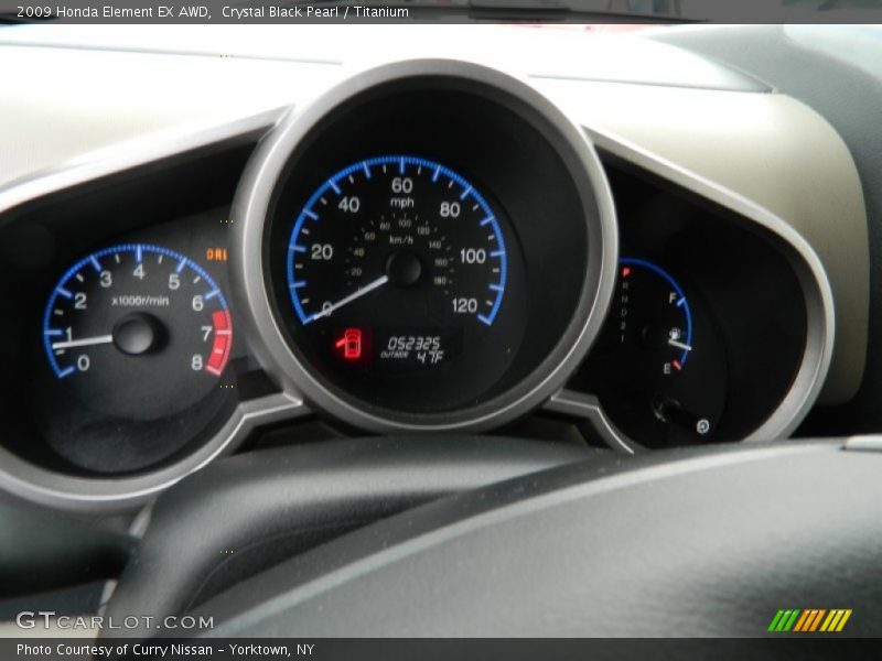 Crystal Black Pearl / Titanium 2009 Honda Element EX AWD