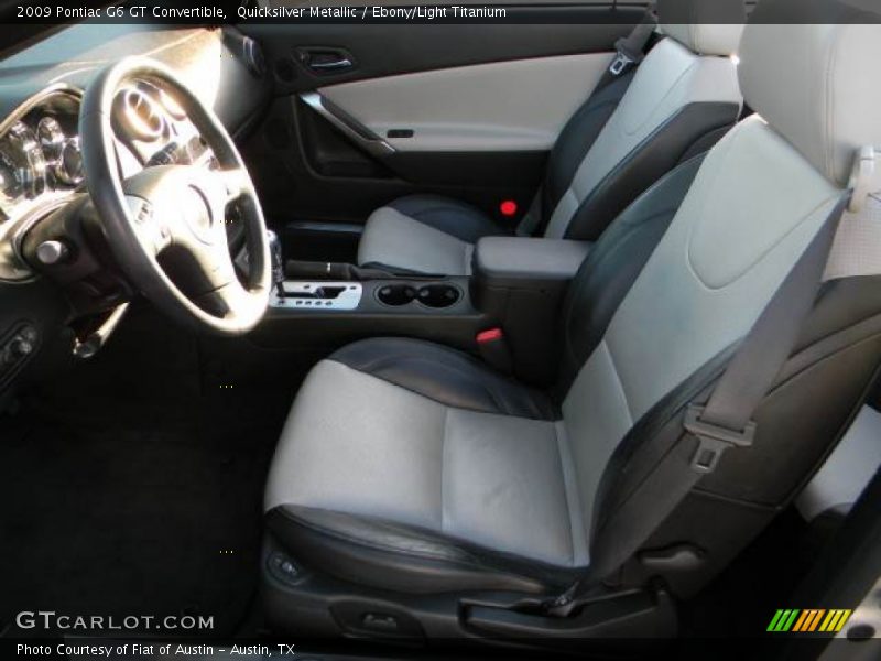  2009 G6 GT Convertible Ebony/Light Titanium Interior