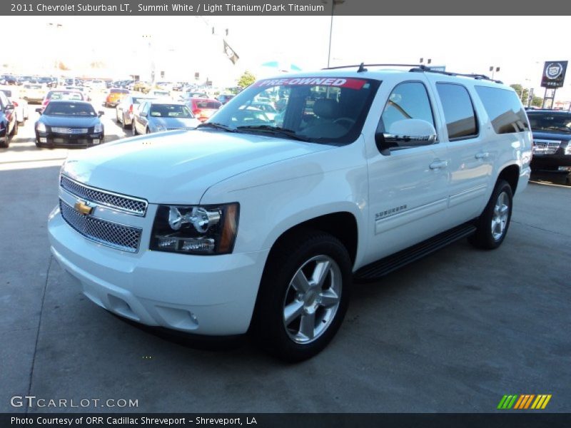 Summit White / Light Titanium/Dark Titanium 2011 Chevrolet Suburban LT
