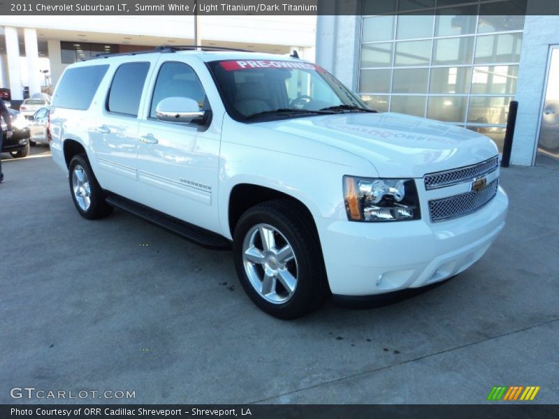 Summit White / Light Titanium/Dark Titanium 2011 Chevrolet Suburban LT