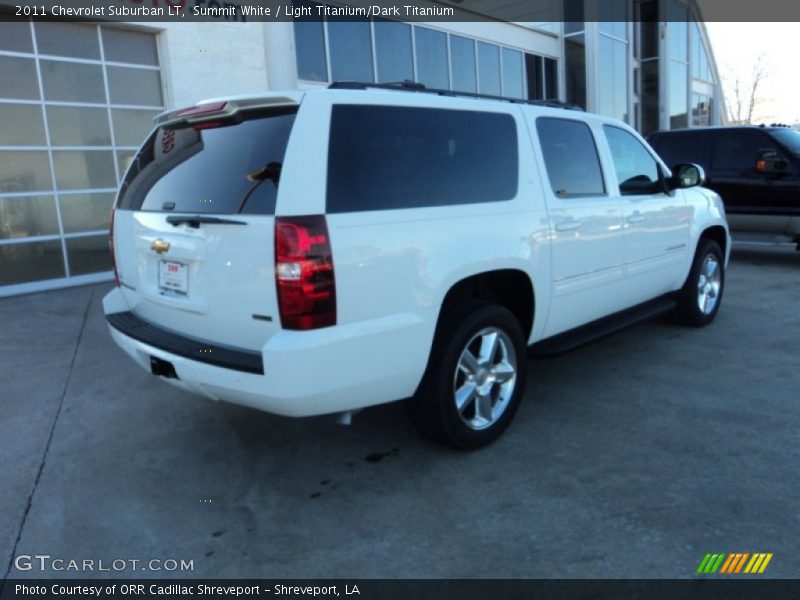 Summit White / Light Titanium/Dark Titanium 2011 Chevrolet Suburban LT