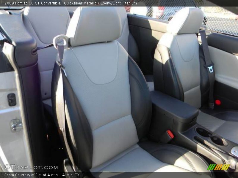  2009 G6 GT Convertible Ebony/Light Titanium Interior