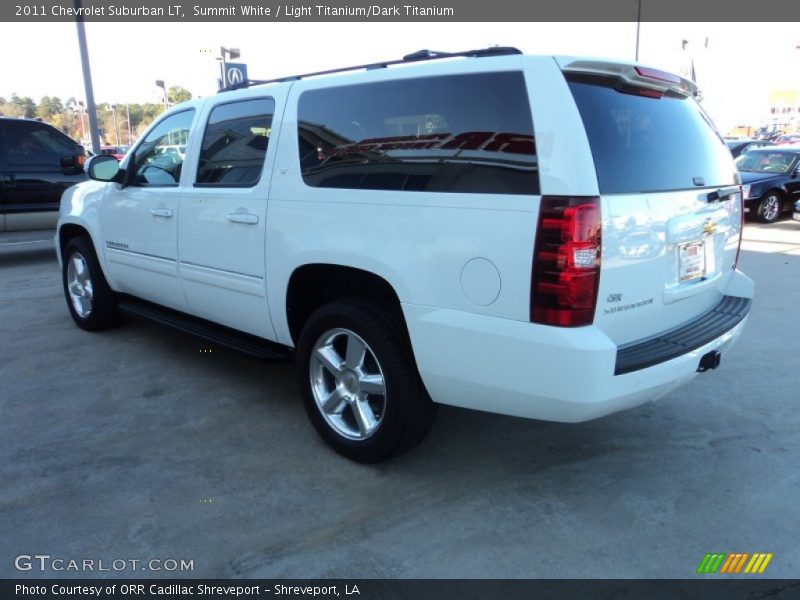 Summit White / Light Titanium/Dark Titanium 2011 Chevrolet Suburban LT