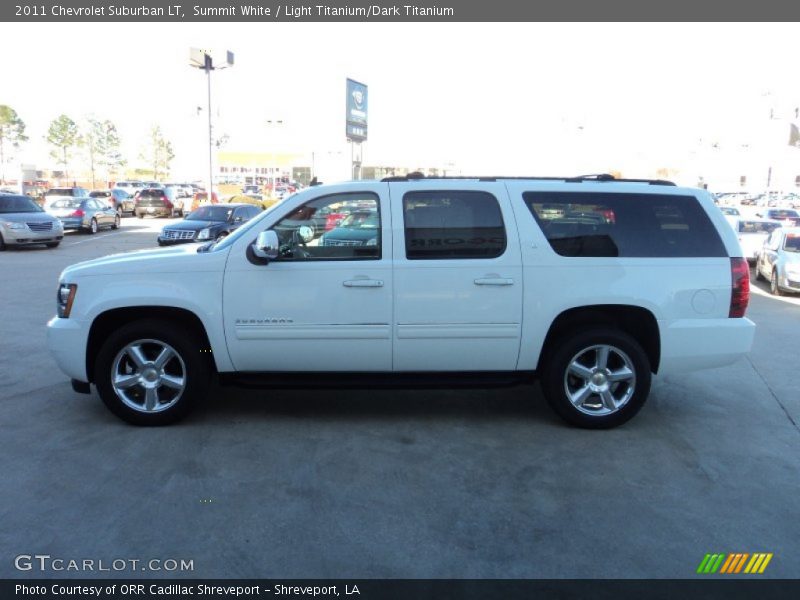 Summit White / Light Titanium/Dark Titanium 2011 Chevrolet Suburban LT