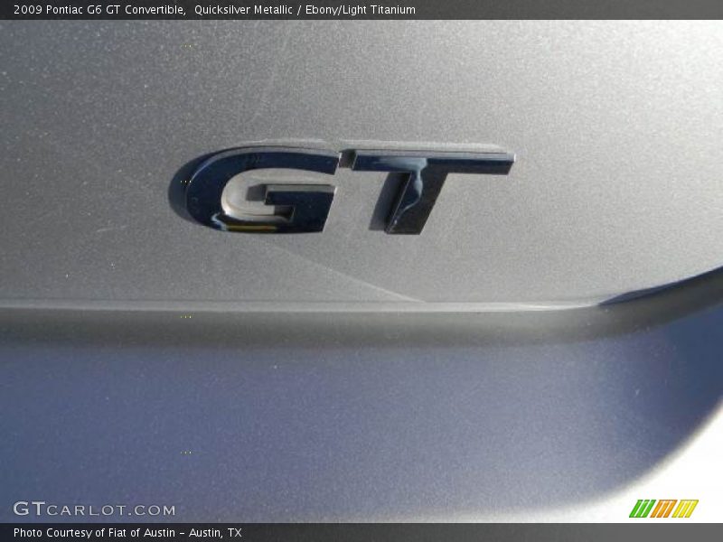 Quicksilver Metallic / Ebony/Light Titanium 2009 Pontiac G6 GT Convertible