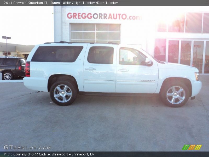Summit White / Light Titanium/Dark Titanium 2011 Chevrolet Suburban LT