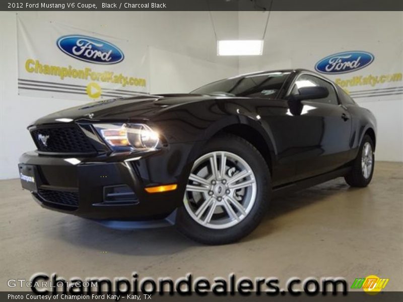 Black / Charcoal Black 2012 Ford Mustang V6 Coupe