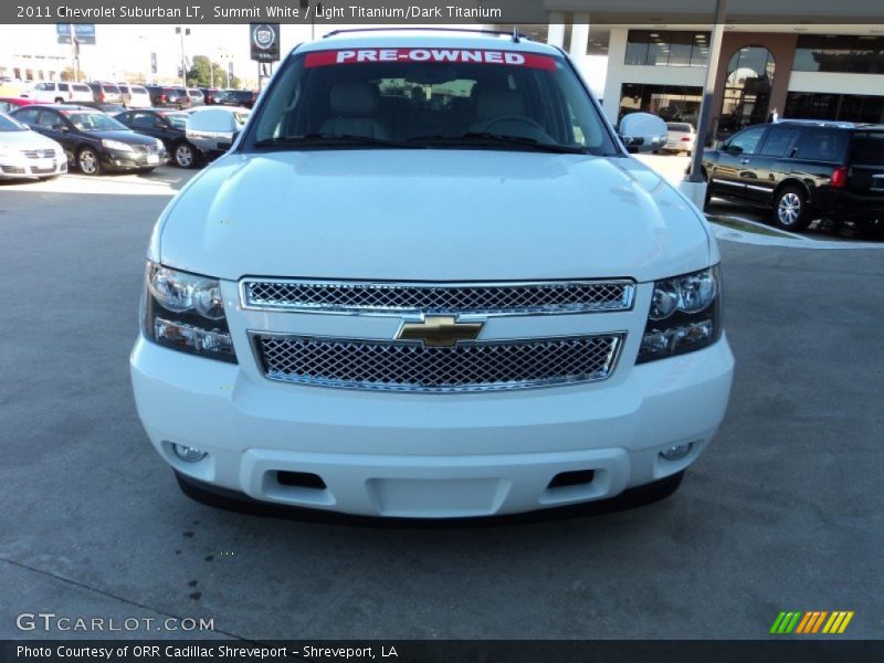 Summit White / Light Titanium/Dark Titanium 2011 Chevrolet Suburban LT