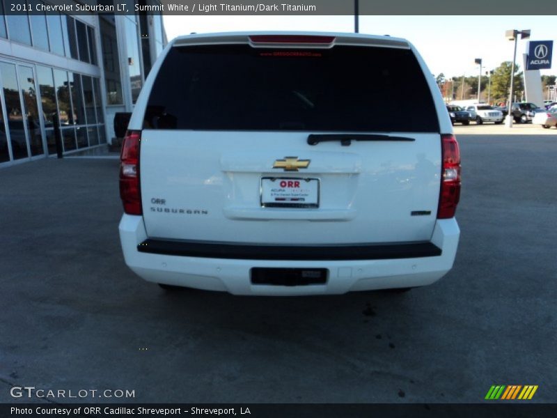 Summit White / Light Titanium/Dark Titanium 2011 Chevrolet Suburban LT