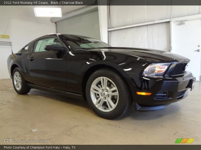 Black / Charcoal Black 2012 Ford Mustang V6 Coupe