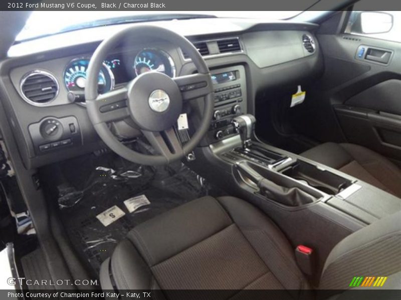 Black / Charcoal Black 2012 Ford Mustang V6 Coupe