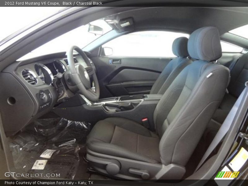  2012 Mustang V6 Coupe Charcoal Black Interior