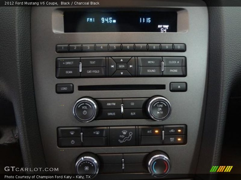 Black / Charcoal Black 2012 Ford Mustang V6 Coupe