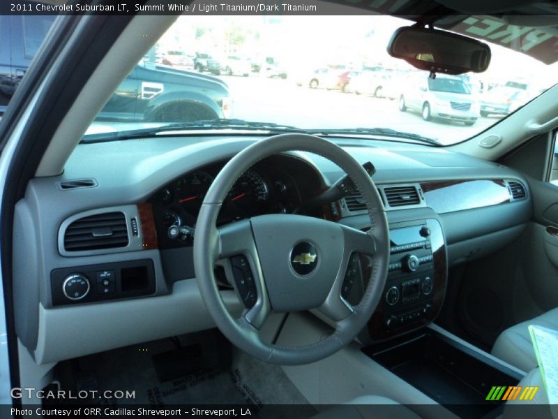 Summit White / Light Titanium/Dark Titanium 2011 Chevrolet Suburban LT