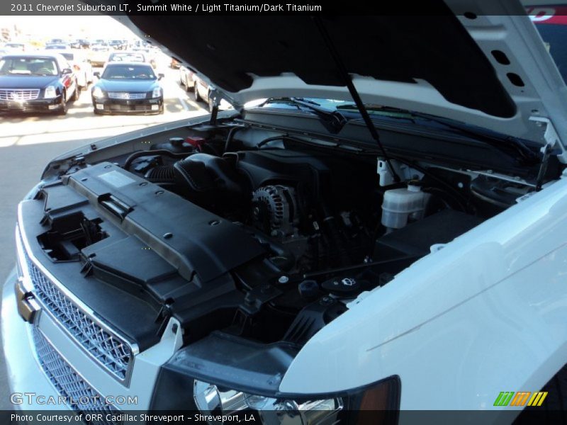 Summit White / Light Titanium/Dark Titanium 2011 Chevrolet Suburban LT