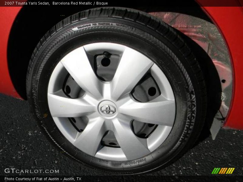 Barcelona Red Metallic / Bisque 2007 Toyota Yaris Sedan