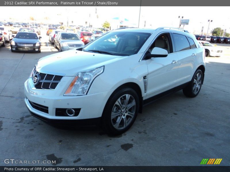 Platinum Ice Tricoat / Shale/Ebony 2012 Cadillac SRX Performance