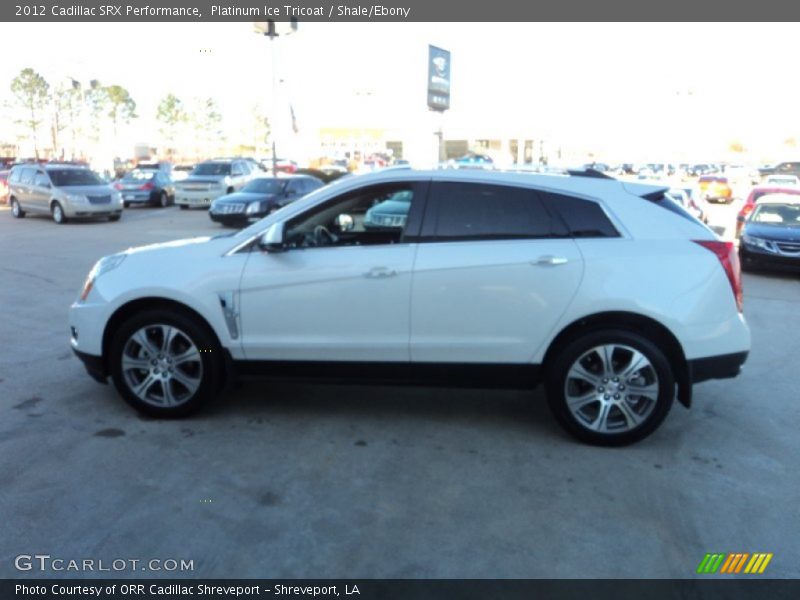 Platinum Ice Tricoat / Shale/Ebony 2012 Cadillac SRX Performance
