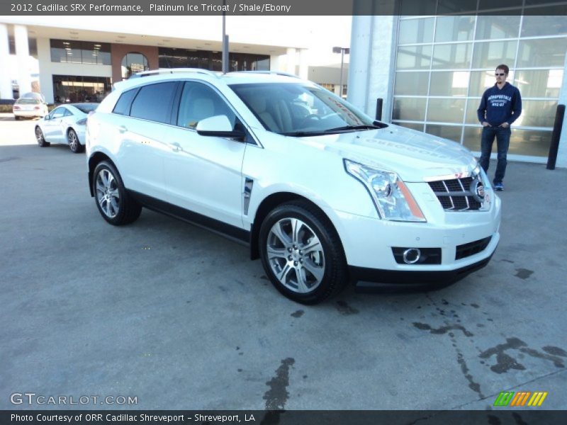 Platinum Ice Tricoat / Shale/Ebony 2012 Cadillac SRX Performance