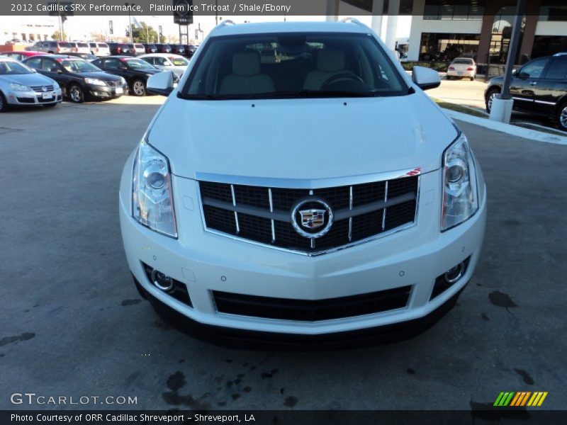Platinum Ice Tricoat / Shale/Ebony 2012 Cadillac SRX Performance