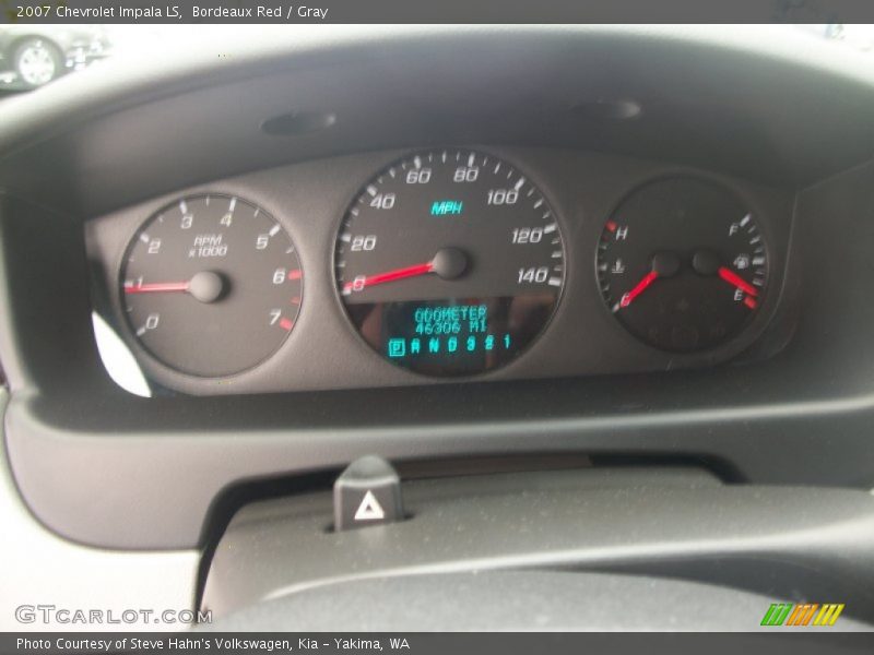 Bordeaux Red / Gray 2007 Chevrolet Impala LS
