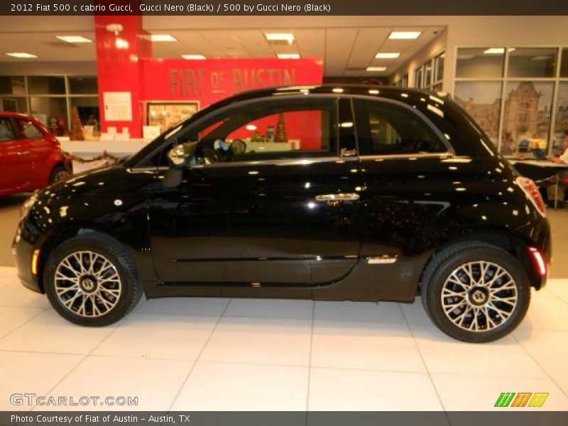 Gucci Nero (Black) / 500 by Gucci Nero (Black) 2012 Fiat 500 c cabrio Gucci