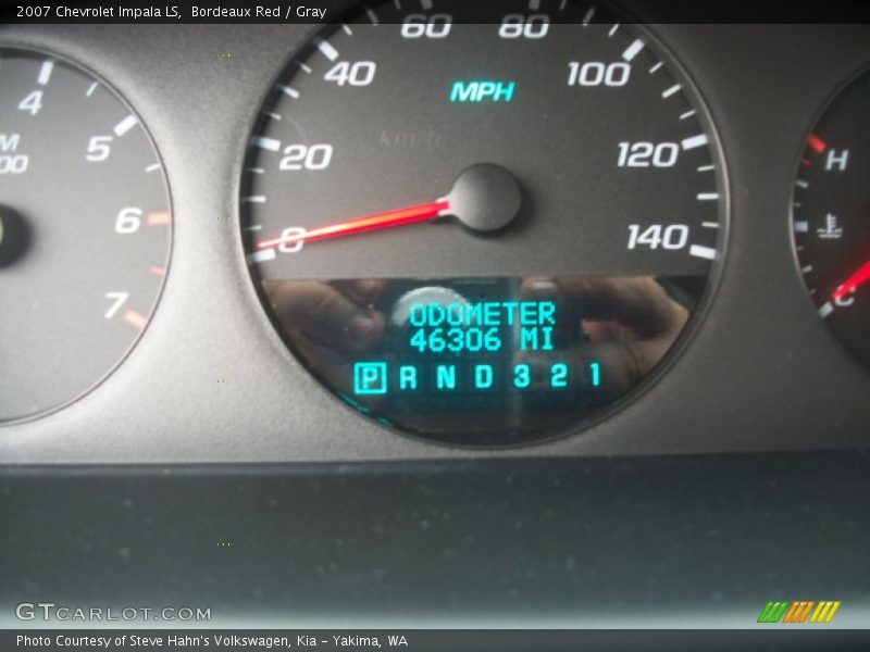 Bordeaux Red / Gray 2007 Chevrolet Impala LS