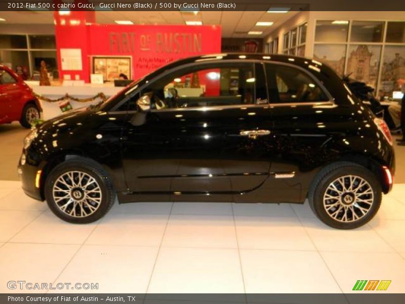 Gucci Nero (Black) / 500 by Gucci Nero (Black) 2012 Fiat 500 c cabrio Gucci