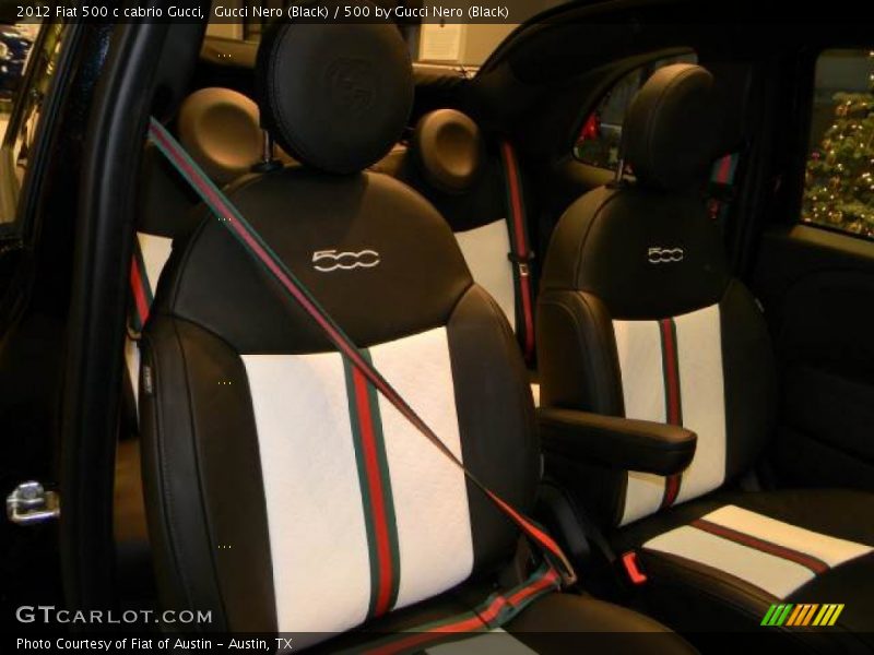  2012 500 c cabrio Gucci 500 by Gucci Nero (Black) Interior