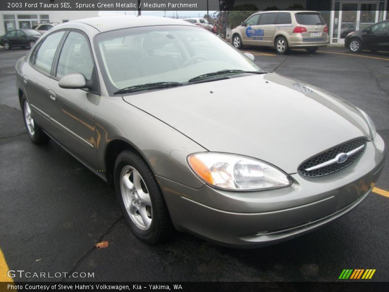 Spruce Green Metallic / Medium Parchment 2003 Ford Taurus SES