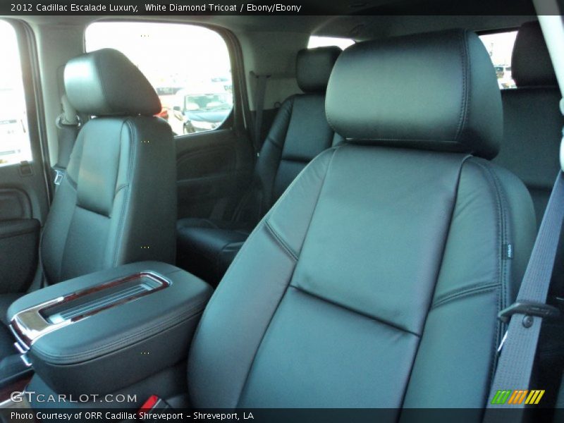 White Diamond Tricoat / Ebony/Ebony 2012 Cadillac Escalade Luxury