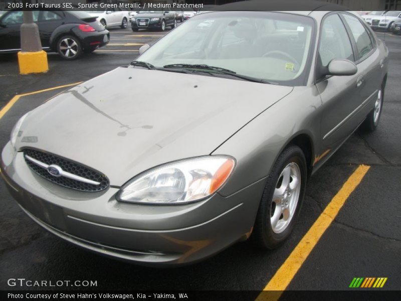 Spruce Green Metallic / Medium Parchment 2003 Ford Taurus SES