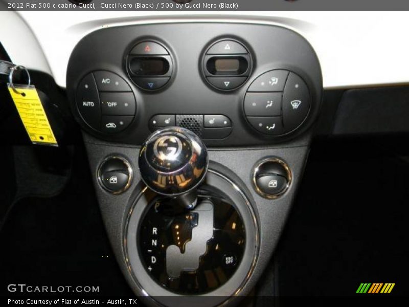 Gucci Logo on Shifter Knob - 2012 Fiat 500 c cabrio Gucci