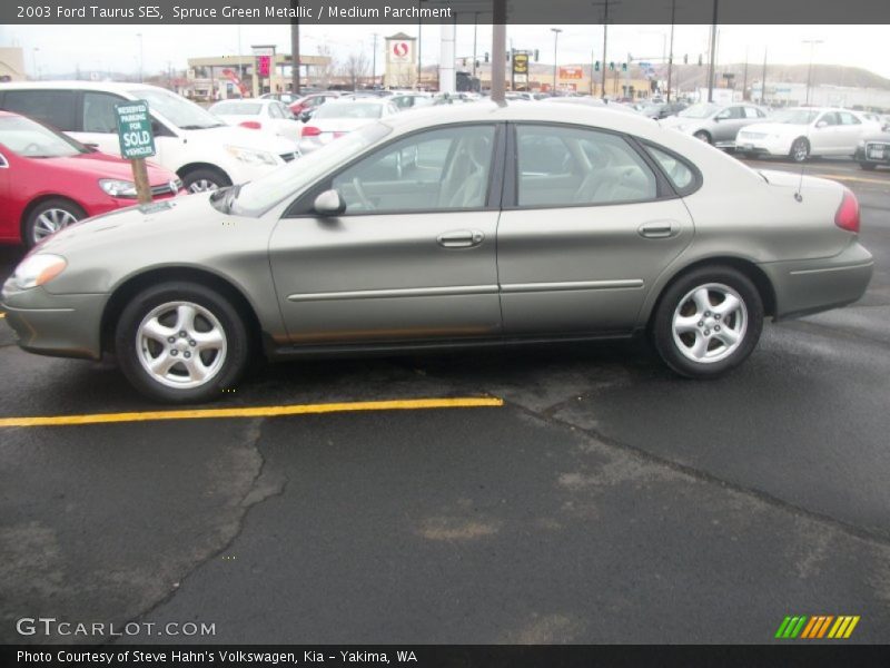 Spruce Green Metallic / Medium Parchment 2003 Ford Taurus SES