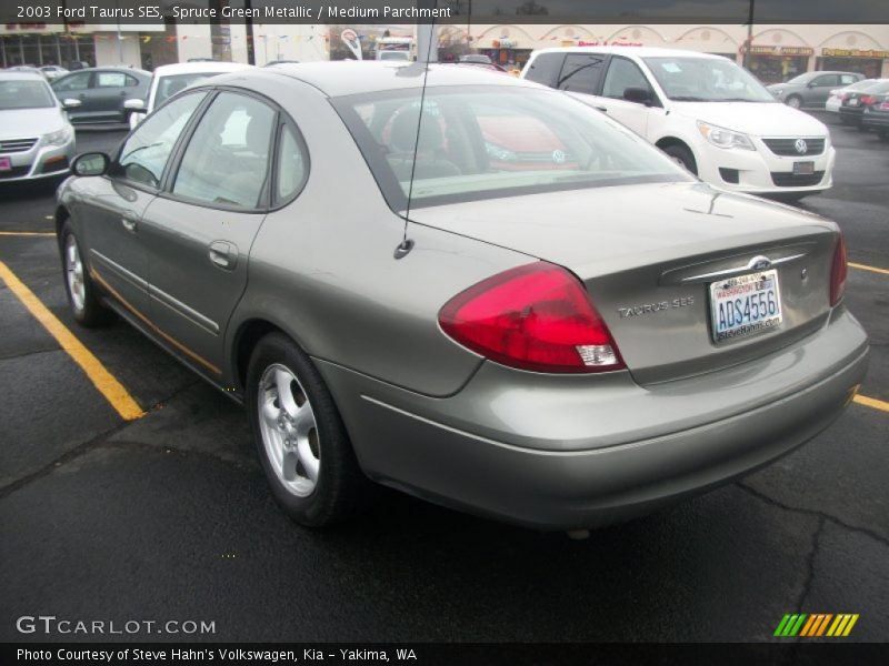 Spruce Green Metallic / Medium Parchment 2003 Ford Taurus SES