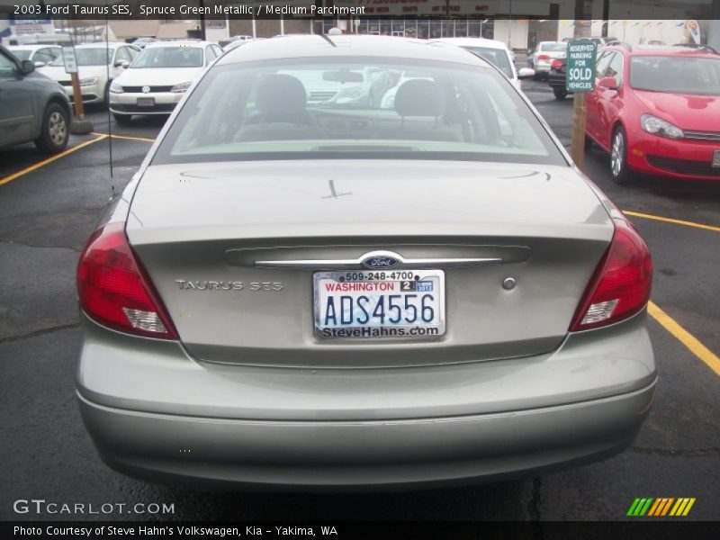 Spruce Green Metallic / Medium Parchment 2003 Ford Taurus SES