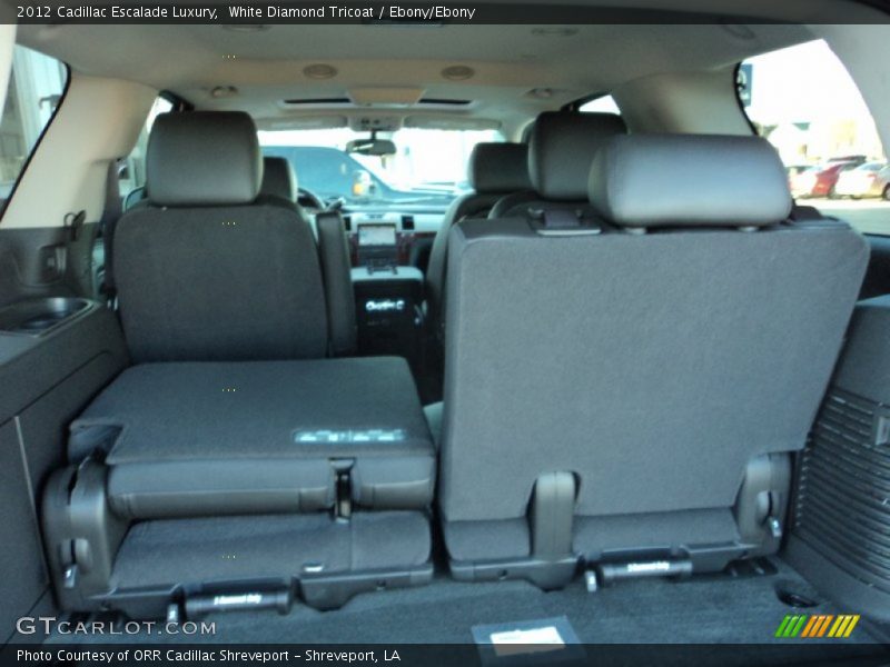 White Diamond Tricoat / Ebony/Ebony 2012 Cadillac Escalade Luxury