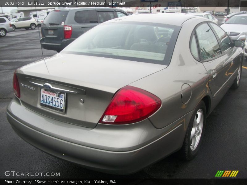 Spruce Green Metallic / Medium Parchment 2003 Ford Taurus SES