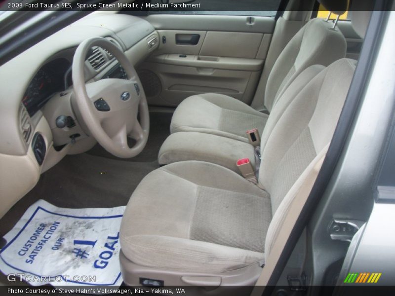 Spruce Green Metallic / Medium Parchment 2003 Ford Taurus SES