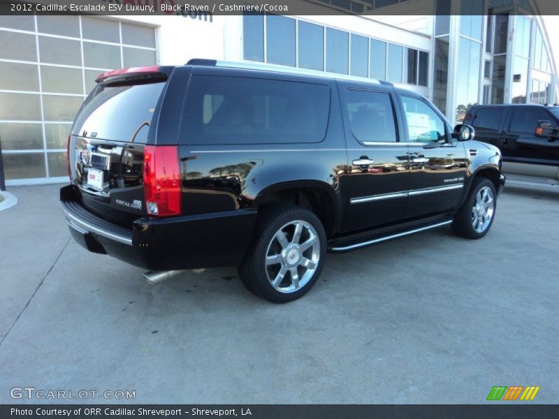 Black Raven / Cashmere/Cocoa 2012 Cadillac Escalade ESV Luxury