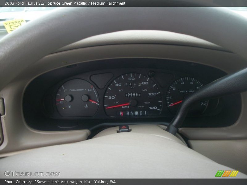 Spruce Green Metallic / Medium Parchment 2003 Ford Taurus SES
