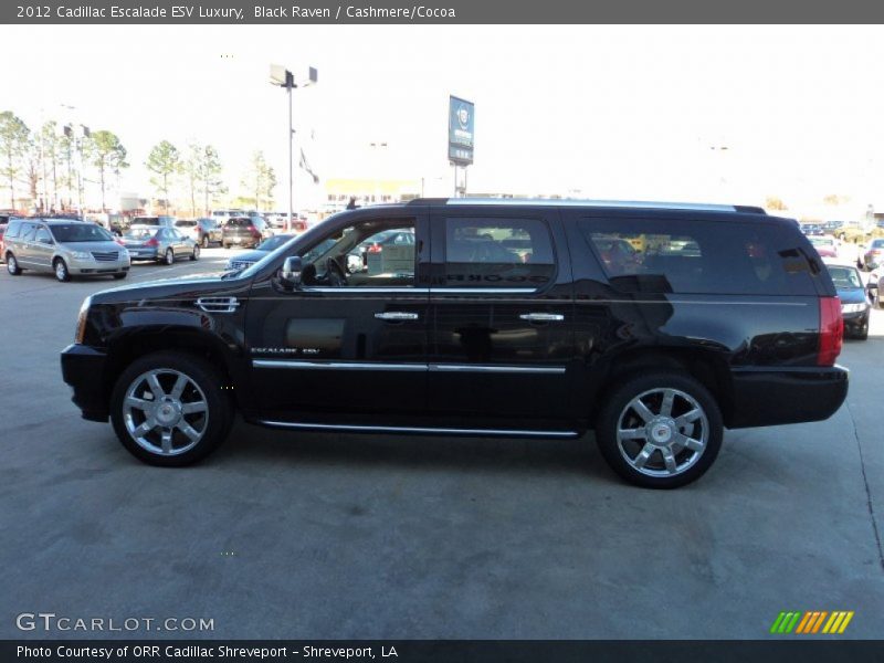 Black Raven / Cashmere/Cocoa 2012 Cadillac Escalade ESV Luxury