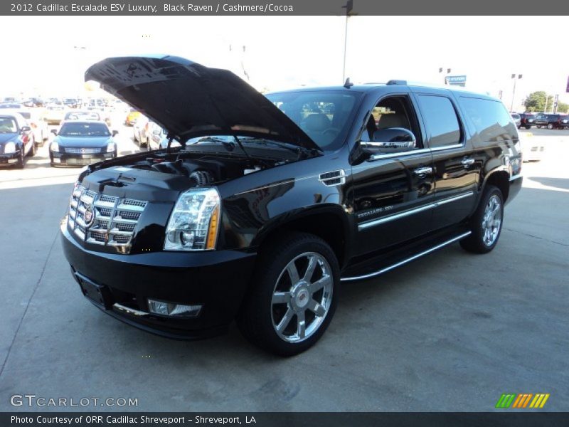 Black Raven / Cashmere/Cocoa 2012 Cadillac Escalade ESV Luxury