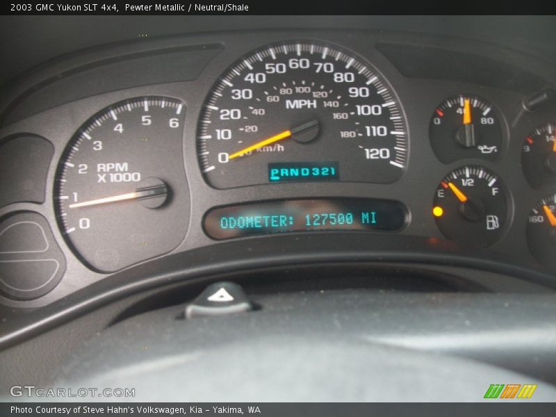 Pewter Metallic / Neutral/Shale 2003 GMC Yukon SLT 4x4