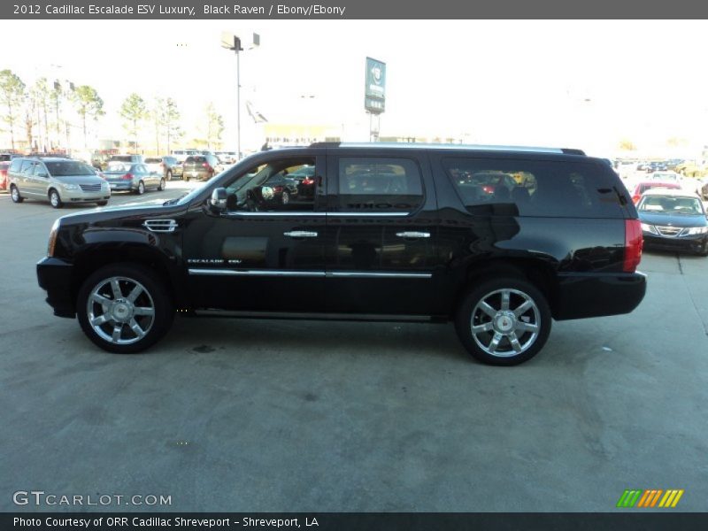 Black Raven / Ebony/Ebony 2012 Cadillac Escalade ESV Luxury