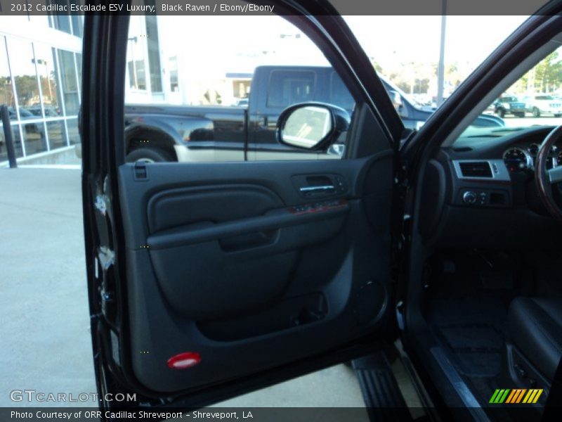 Black Raven / Ebony/Ebony 2012 Cadillac Escalade ESV Luxury