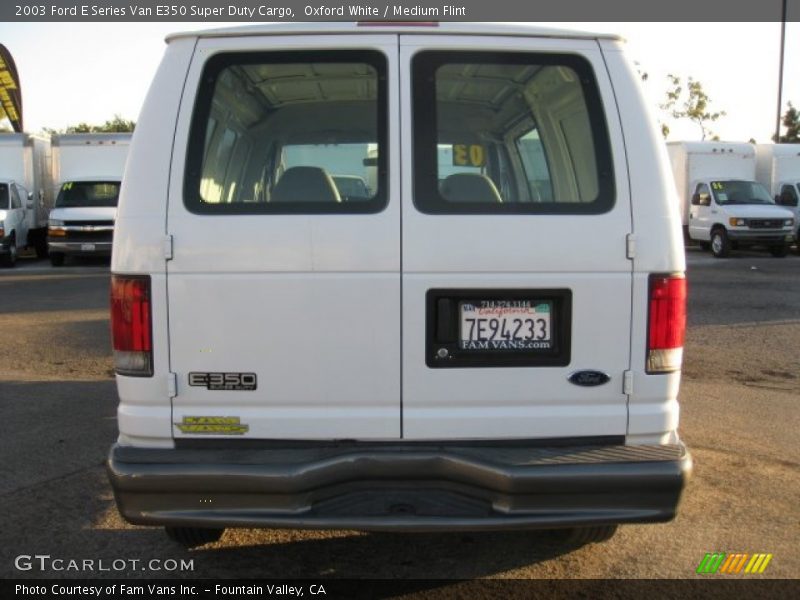 Oxford White / Medium Flint 2003 Ford E Series Van E350 Super Duty Cargo