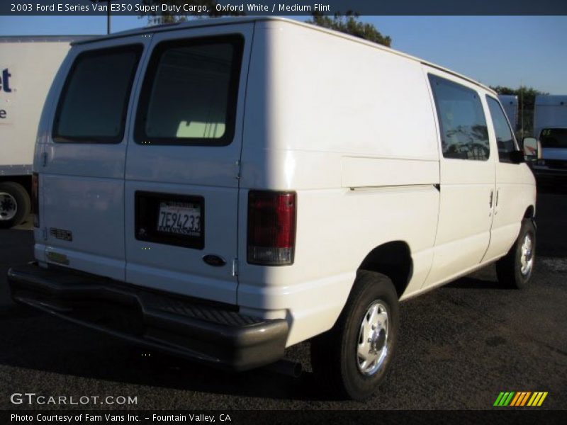 Oxford White / Medium Flint 2003 Ford E Series Van E350 Super Duty Cargo