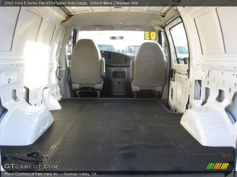 Oxford White / Medium Flint 2003 Ford E Series Van E350 Super Duty Cargo