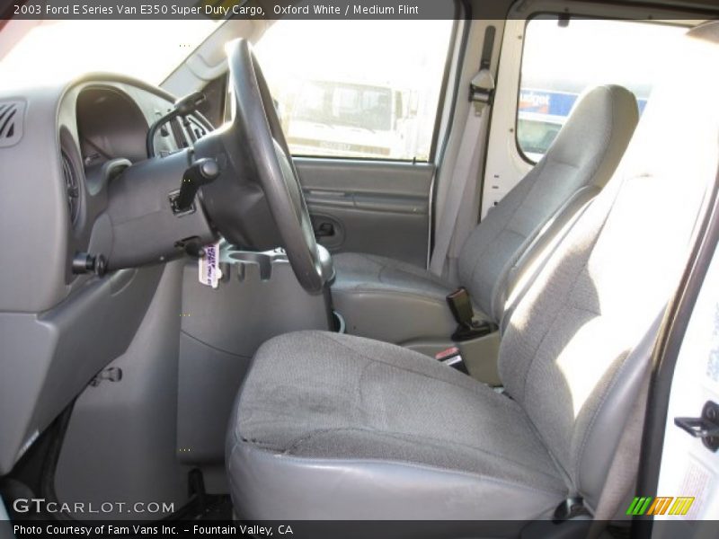 Oxford White / Medium Flint 2003 Ford E Series Van E350 Super Duty Cargo
